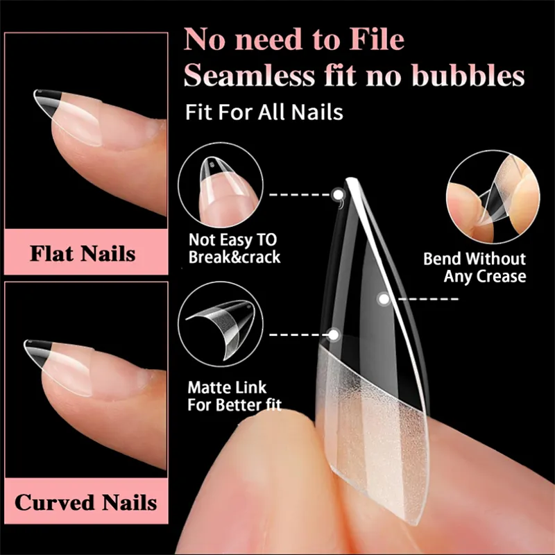 French Half-Cover  Nail Tips